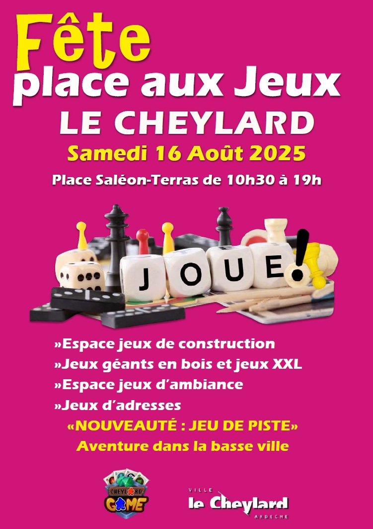 Affiche Fête place aux jeux 2025